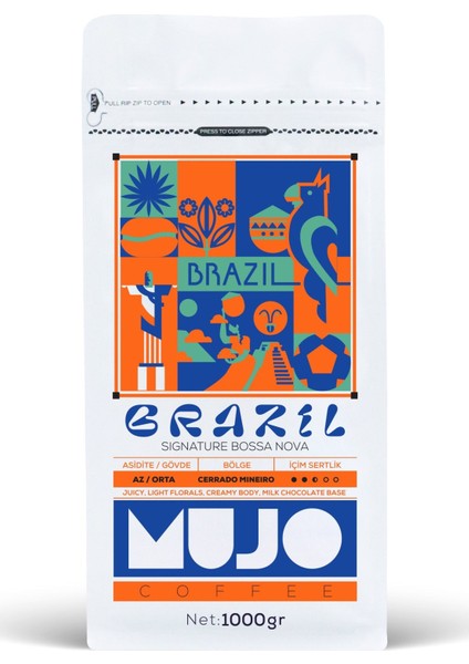 Brazil Signature Bossa Nova Çekirdek KAHVE-1000gr