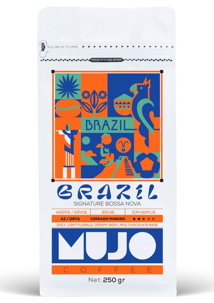 Brazil Signature Bossa Nova Çekirdek KAHVE-250gr