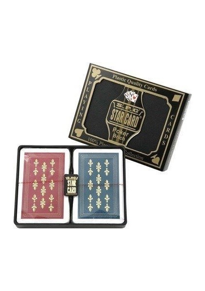 Iskambil Kağıdı Plastik Iskambil Oyun Kağıdı Çift Deste Saklama Kutulu Kaliteli modelleri