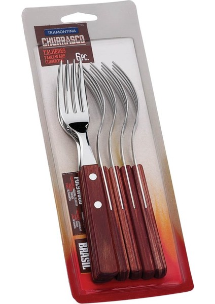 Churrasco 21198/716 Biftek-steak Çatalı (6lı Blister)