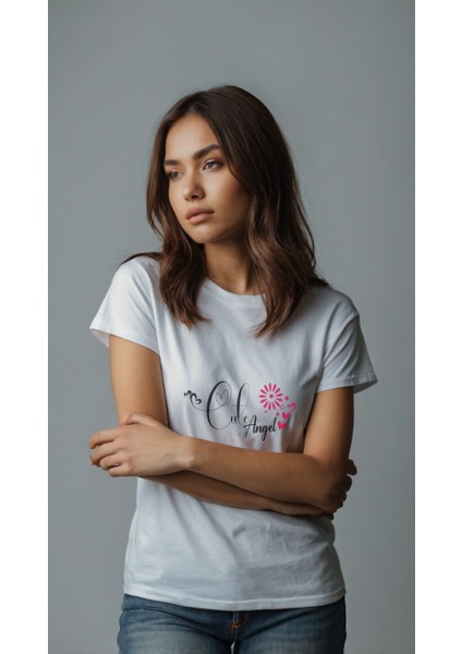 Kadın Baskılı T-Shirt Kadın Tişört