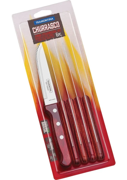 Churrasco 21413/675 Jumbo Biftek-steak Bıçağı (6lı Blister)