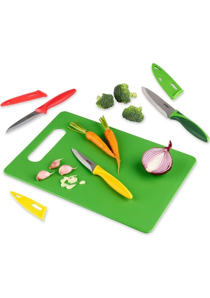 ​Zyliss E910047 Kesme Tahtası ve 3lü Bıçak Seti modelleri