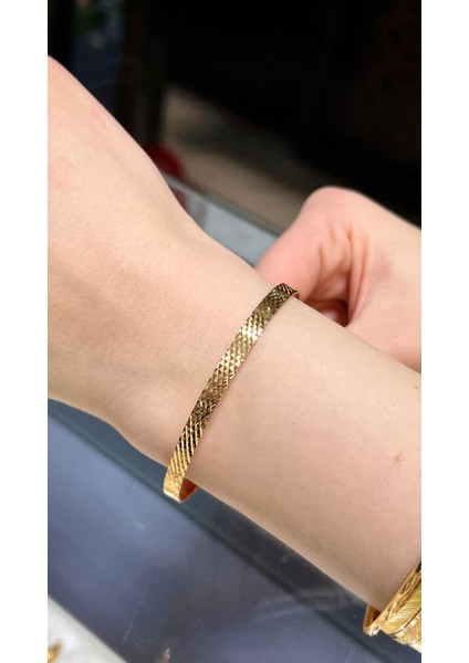 17 gr (Gram) Yatırımlık Işçiliksiz Cam Kırığı Çöp Bilezik 22 Ayar Altın fiyatları