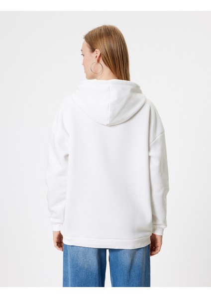 Bambi Oversize Kapüşonlu Sweatshirt Baskılı Şardonlu Lisanslı fırsatları