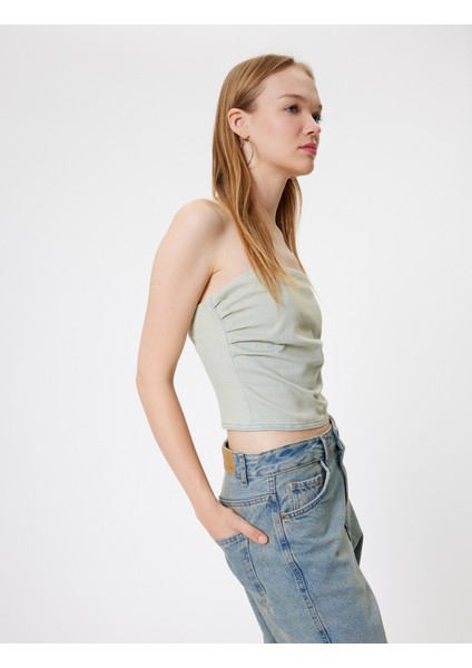 Straplez Büstiyer Kolsuz Arkası Fermuarlı Slim Fit fiyatları