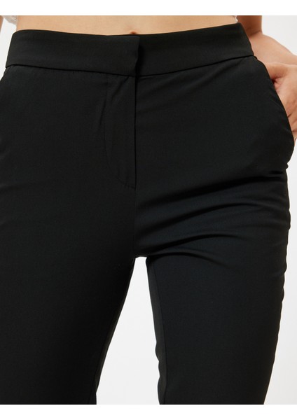 Yüksek Bel Cigarette Pantolon Cepli Slim Fit indirimleri
