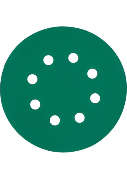 N52037 100 Kum Alüminyum Oksit Cırtlı Film Disk Zımpara 125 mm - 8 Delikli