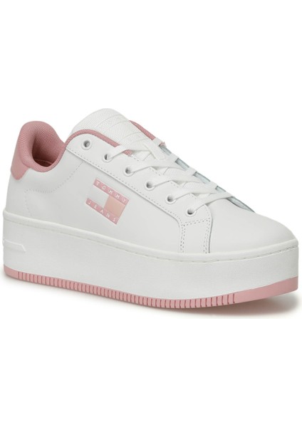 Tjw Flatform Ess Pembe Kadın High Sneaker