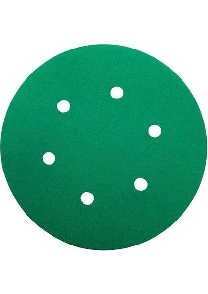 N52051 240 Kum Alüminyum Oksit Cırtlı Film Disk Zımpara 150 mm - 6 Delikli