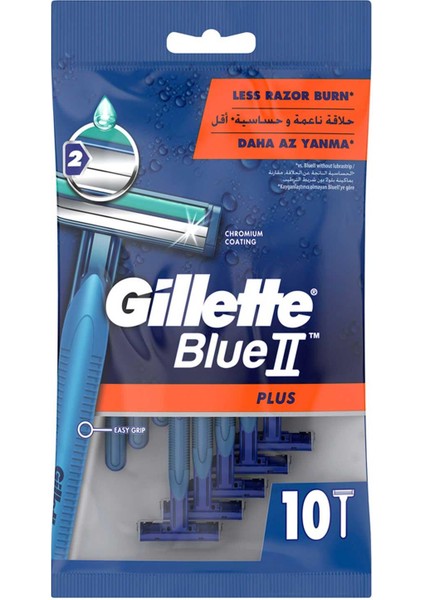 Blue 2 Plus Tıraş Bıçağı 10'lu Poşet - 2 Adet
