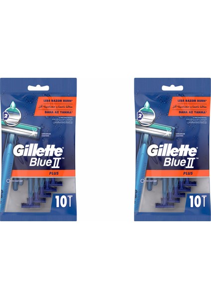 Blue 2 Plus Tıraş Bıçağı 10'lu Poşet - 2 Adet