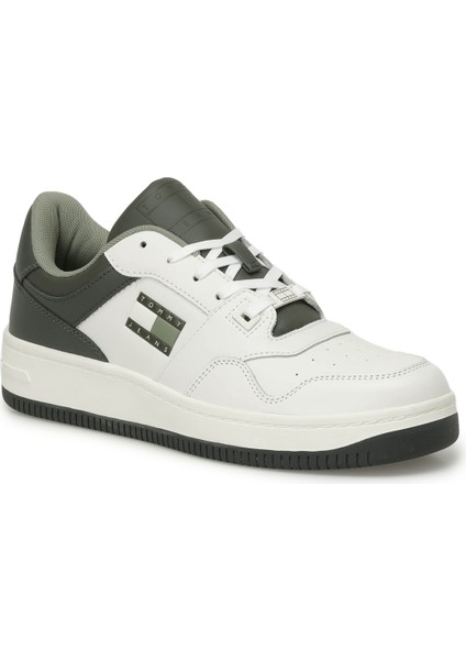 Tommy Hilfiger Tjm Basket Leather Yeşil Erkek Sneaker