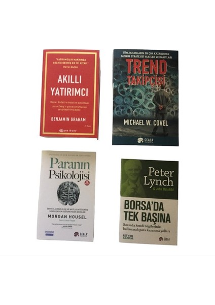 Akıllı Yatırımcı+Trend Takıpcısı+Paranın Pıskolojısı+Borsada Tek Basına 4 Set