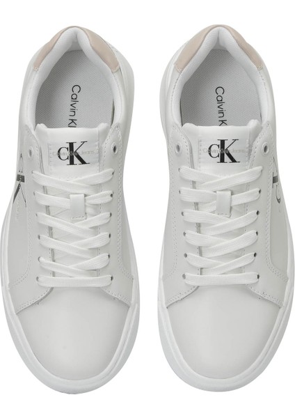 Chunky Cupsole Mono Lth Beyaz Kadın Sneaker fırsatları