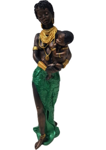 Ab Ev Dekorasyon Afrikalı Kadın Biblo