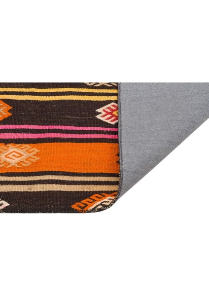 Grand Hedef Halı Multı Renk Çiçekli El Dokuma Anadolu Vintage Kilim