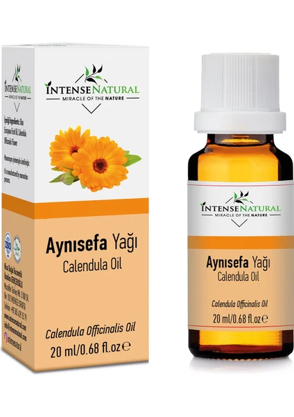 Intense Natural Aynısefa Çiçeği Yağı 20 ml %100 Saf ve Doğal Aynı Sefa Calendula Flower Oil