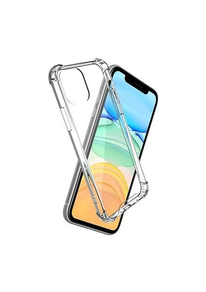 iPhone 14 Plus Köşe Korumalı Şeffaf Jelly Premium Silikon Kılıf