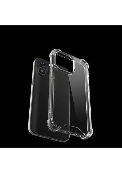 iPhone 14 Plus Köşe Korumalı Şeffaf Jelly Premium Silikon Kılıf