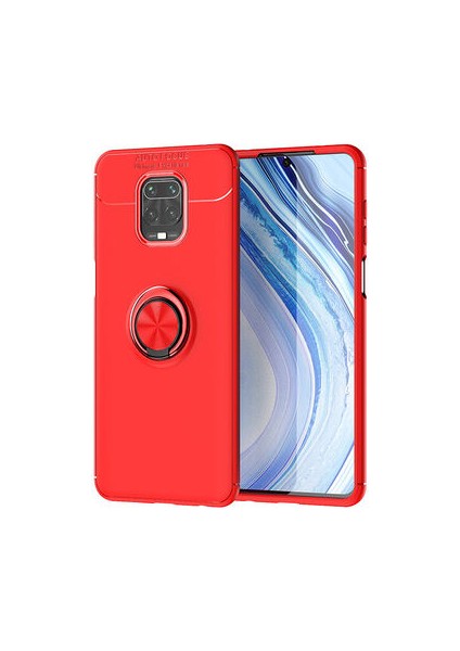 Redmi Note 9s Ultra Koruma Sağlayan Stant Özellikli Yüzüklü Ravel Silikon Kılıf