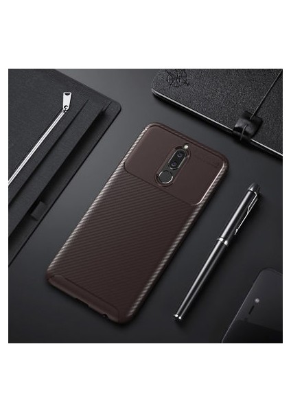 Huawei Mate 10 Lite Gofret Desenli Ultra Koruma Sağlayan Negro Silikon Kılıf