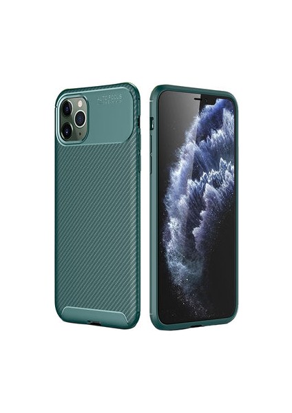iPhone 11 Pro Max Gofret Desenli Ultra Koruma Sağlayan Negro Silikon Kılıf