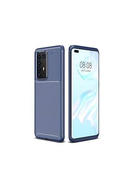 Huawei P40 Pro Gofret Desenli Ultra Koruma Sağlayan Negro Silikon Kılıf