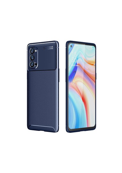 Oppo Reno 4 Pro 5g Gofret Desenli Ultra Koruma Sağlayan Negro Silikon Kılıf