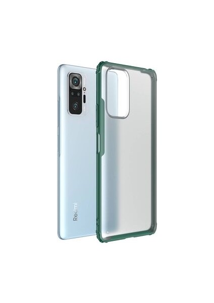 Redmi Note 10 Pro Sert Yapılı ve Köşe Korumalı Arkası Buğulu Şık Volks Premium Kılıf