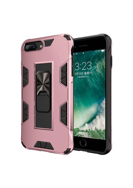 iPhone 8 Plus Stantlı ve Tam Koruma Sağlayan Şık Volve Premium Sert Silikon Kılıf