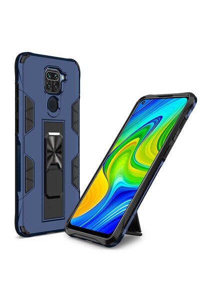 Techno Guru Redmi Note 9 Stantlı ve Tam Koruma Sağlayan Şık Volve Premium Sert Silikon Kılıf