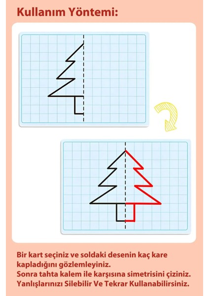 Çocuk Simetri Oyunu Yazıp Silinebilir Eğitici Çocuk Oyunu