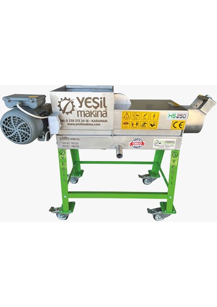 Makine Elektrikli Üzüm Sıkma Makinesi (Şıra Makinesi) HS-250