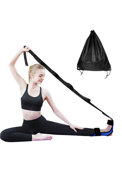 Mavi Stil Yoga Esneklik Fasya Sedye Ayak Bileği Bacak Germe Dans Jimnastik Bale Eğitmeni Bacak Fasiit Düzeltme Yoga Kemeri (Yurt Dışından)