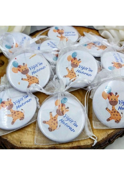 15 Adet Unicorn Baskılı Kişiye Özel Metal Baskılı Bebek Şekeri Metal Magnet Açacak 58 mm fiyatları