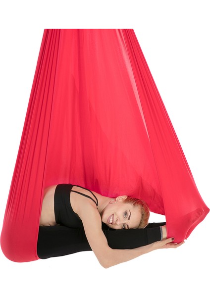 YJ27-100-280CM-KIRMIZI Stil Çocuklar Yetişkin Pamuk Açık Kapalı Salıncak Hamak Sarılmak Kadar Duyusal Çocuk Terapisi Yumuşak Elastik Parsel Sabit Koltuk Salıncak (Yurt Dışından)