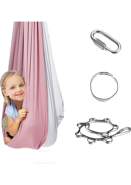 YJ27-100-280CM-KIRMIZI Stil Çocuklar Yetişkin Pamuk Açık Kapalı Salıncak Hamak Sarılmak Kadar Duyusal Çocuk Terapisi Yumuşak Elastik Parsel Sabit Koltuk Salıncak (Yurt Dışından) modelleri