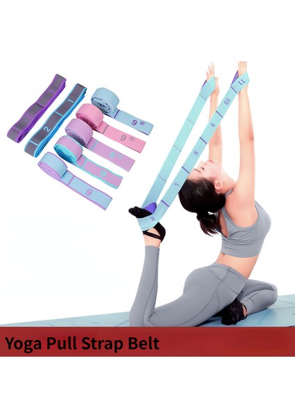 B-Pembe Tarzı Yoga Esneme Kemeri Dans Esneme Bandı Döngü Yoga Pilates Fitness Germe Kemeri Dijital Streç Elastik Bant Direnç Bandı (Yurt Dışından) modelleri