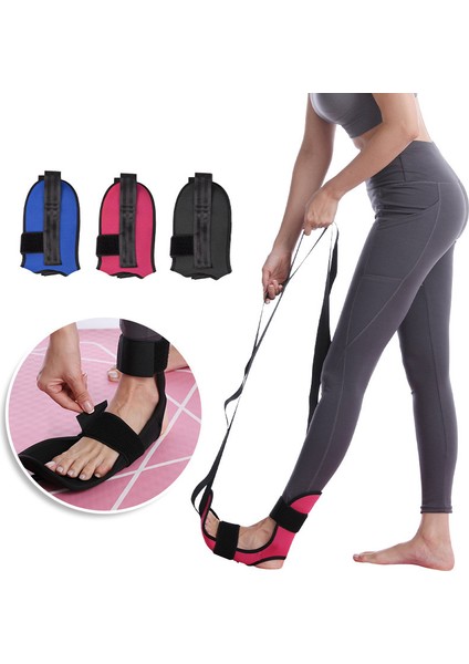 Pembe Tarzı Yoga Ligament Germe Bacak Sedye Kayışı Bale Tezahürat Dans Jimnastik Eğitmen Yoga Esneklik Bacak Streç Kemer (Yurt Dışından)