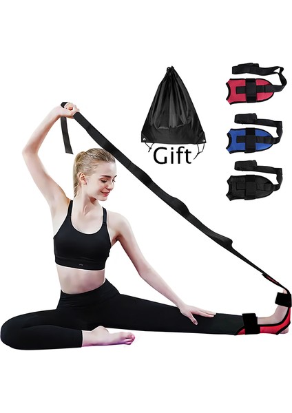 Kırmızı Stil Yoga Esneklik Fasya Sedye Ayak Bileği Bacak Germe Dans Jimnastik Bale Eğitmeni Bacak Fasiit Düzeltme Yoga Kemeri (Yurt Dışından)