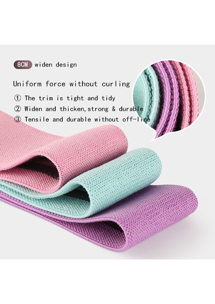 Mor Tarzı L Boyutu Yoga Çekme Kayışı Kemer Polyester Lateks Elastik Latin Dans Germe Bandı Döngü Yoga Pilates Spor Salonu Fitness Egzersiz Direnç Bantları (Yurt Dışından) indirimleri