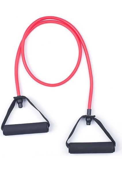 Kırmızı Stil 5 Seviye Direnç Bantları Kulplu Spor Salonu Çekme Halatı Egzersiz Ev Eğitim Genişletici Kapalı Elastik Spor Egzersiz Tüpü Bant (Yurt Dışından)