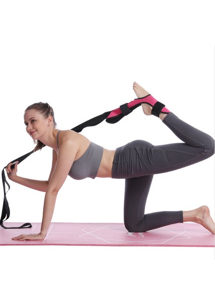 Mavi Stil Yoga Esneklik Esneme Bacak Sedye Kayışı Pilates Bale Tezahürat Dans Jimnastik Eğitmeni Yoga Esneklik Bacak Streç (Yurt Dışından)