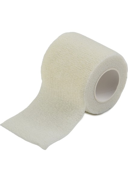 Beyaz Stil Yapışkanlı Elastik Spor Bandajı Kendinden Yapışkanlı Bandaj Sabit Bandaj Spor Sabitleme Parmak Bilek Bacak 5cmx4.5m (Yurt Dışından)