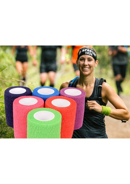 Beyaz Stil Yapışkanlı Elastik Spor Bandajı Kendinden Yapışkanlı Bandaj Sabit Bandaj Spor Sabitleme Parmak Bilek Bacak 5cmx4.5m (Yurt Dışından) fiyatları