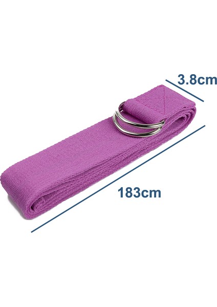 Mavi Stil 0,8 cm Yoga Kayışı Ayarlanabilir D-Ring Tokası ile Dayanıklı Pamuk Egzersiz Kayışları Pilates Kemer Yoga Fitness Için Esneme Bandı (Yurt Dışından) fiyatları