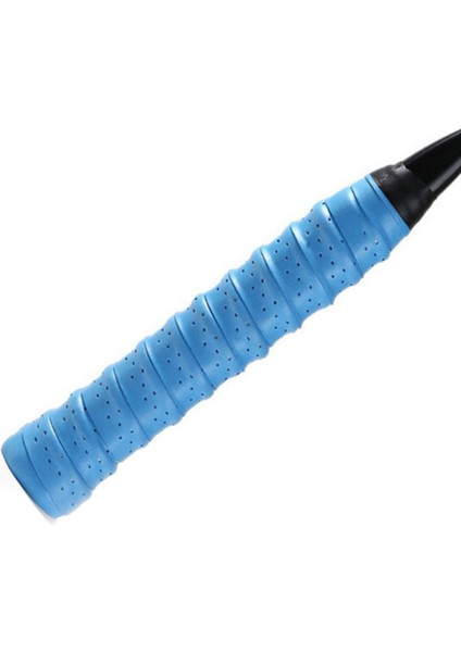 Beyaz Stil Raket Bandı Kalınlaşmak Badminton Ter Bandı Delme Kaymaz Nefes Salma El Tutkal Yapışkan Tenis Raketi Balık Jel Kauçuk (Yurt Dışından)