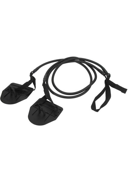 Siyah Kol Gücü Eğitmeni Iyi Esneklik Ergonomik Kayma Önleyici Uygun Lateks Yüzme Kol Gücü Eğitmeni El Küreği ile (Yurt Dışından) modelleri
