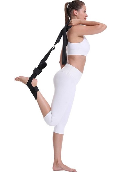 Siyah Stil Yardımcı Ayak Bileği Sedye Kayış Gerginlik Bandı Eğitim Kemeri Yoga Bantları Yoga Esneme Bandı Yoga Kayışı Bacak Bağlama Kemeri (Yurt Dışından) modelleri